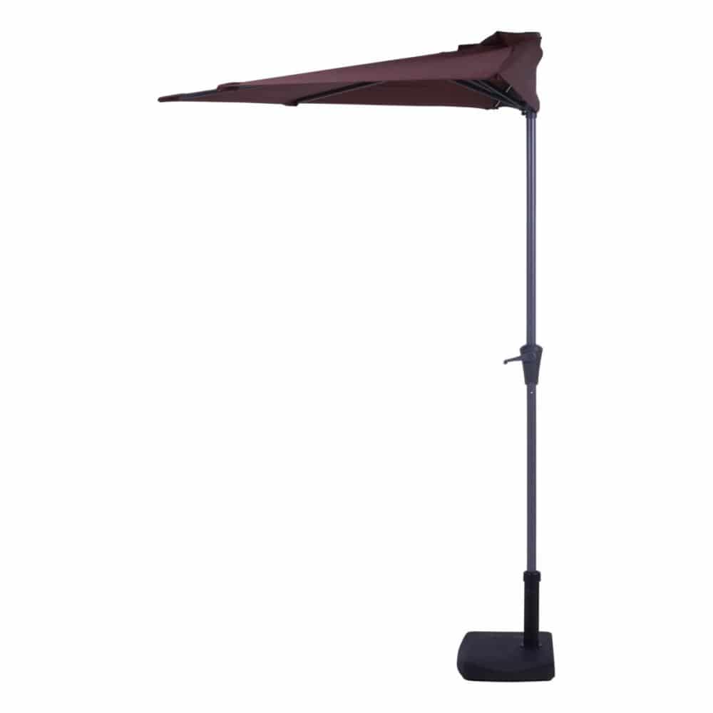 不二貿易　半円パラソル　ブラウン　ＣＤ３７８５５