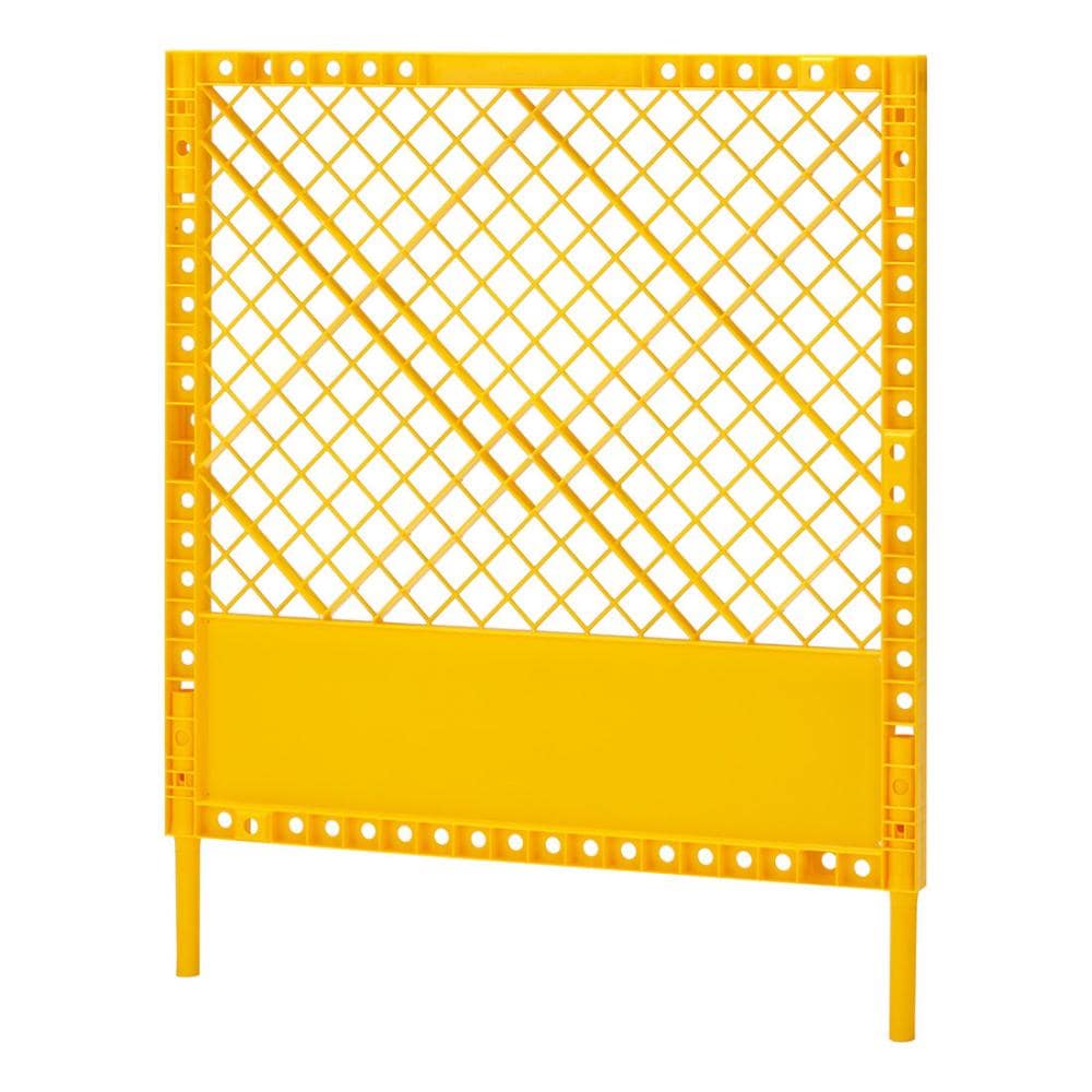 工事用プラスチックフェンス　イエロー　Ｓー１