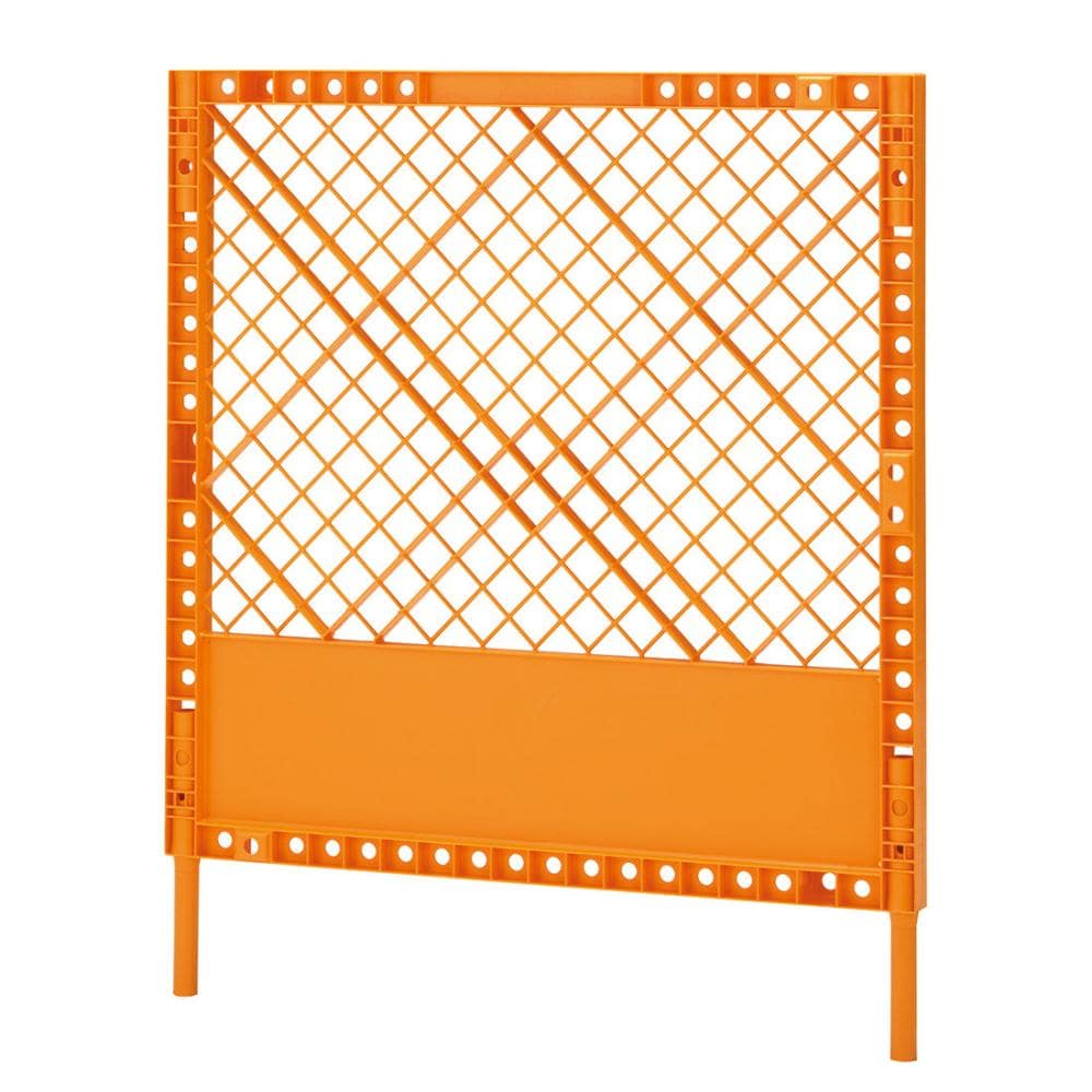 工事用プラスチックフェンス　オレンジ　Ｓー１