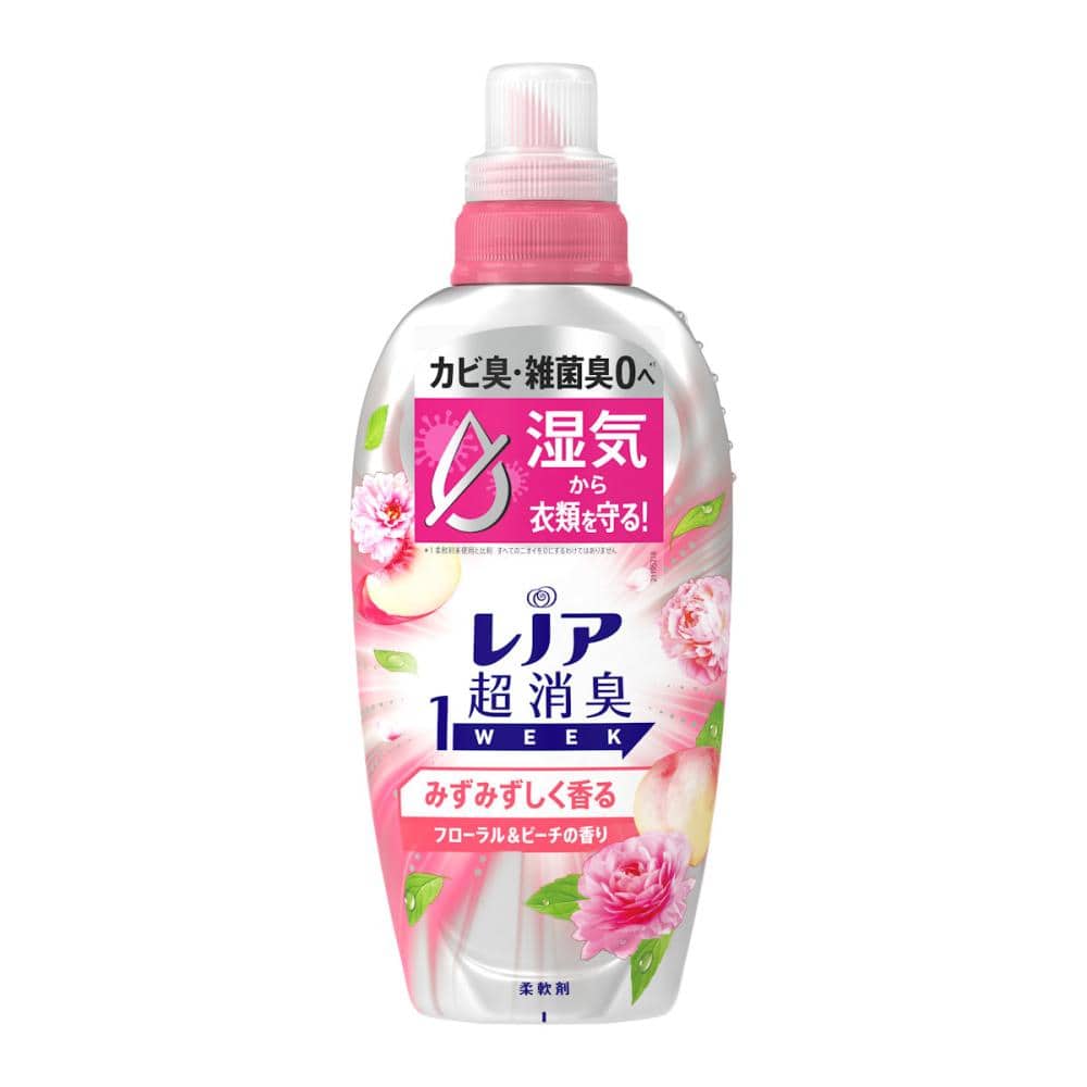 Ｐ＆Ｇ　レノア　超消臭１ＷＥＥＫ　みずみずしく香るフローラル＆ピーチの香り　本体　４９０ｇ