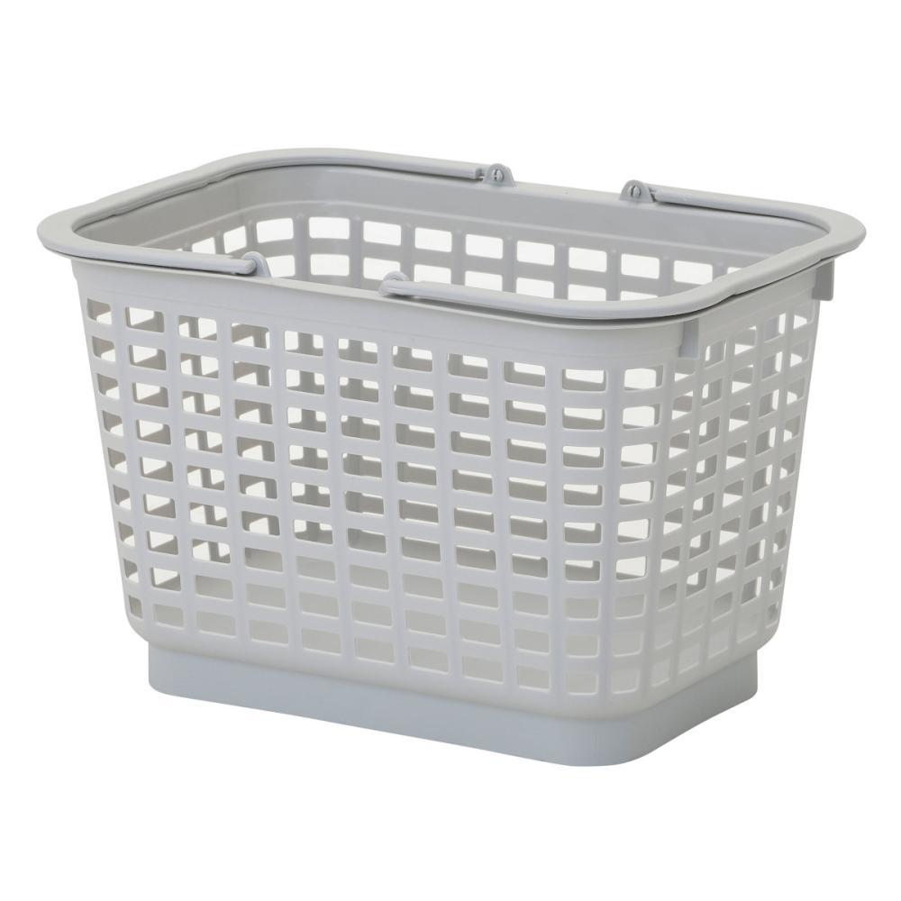 アテーナライフ　脚付き楽々バスケット　ライトグレー