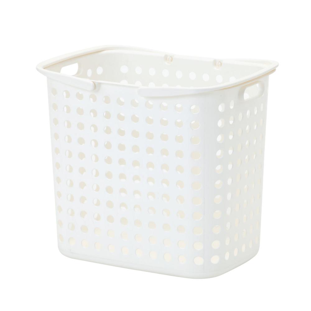 アテーナライフ　ランドリーバスケット　ホワイト　Ｌ