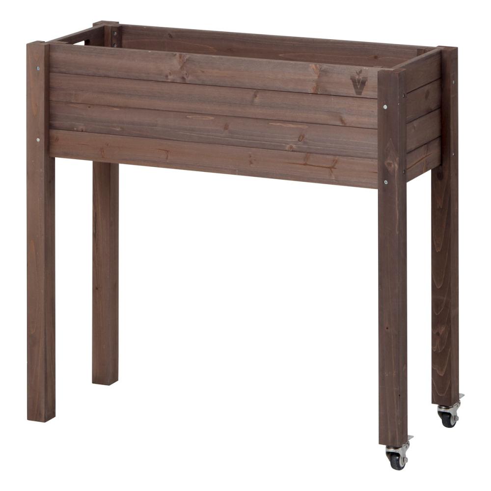 ベジテラストロリープランター　キャスター付　ブラウンウッドＷＳＰ－０６Ｂ