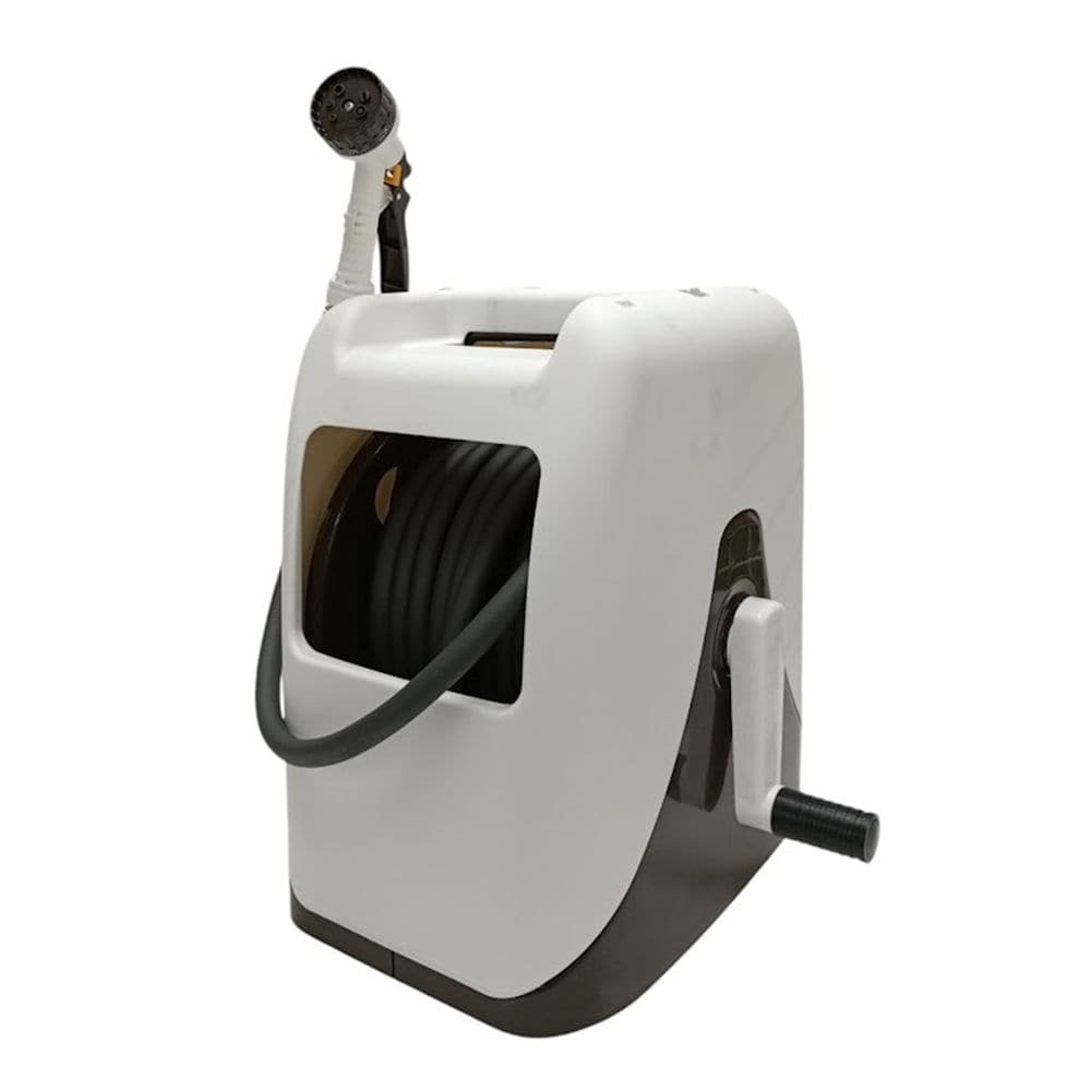 Ｂｒｅｅｚｙ　Ｇｒｅｅｎ　ホースリールフルカバー付き　３０ｍ　ＰＲＱＣ－３０ＧＳ