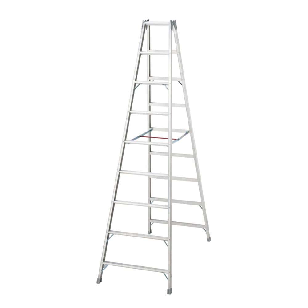 長谷川工業　長尺専用アルミ脚立　軽量スタンダード型　９尺　ＴＯＰ－２７ｂ