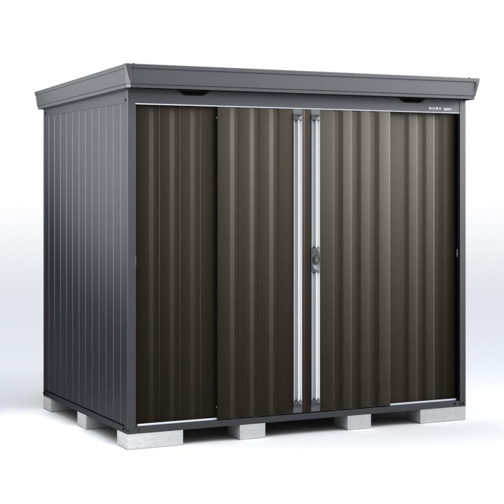 イナバ　フォルタ　一般型　約幅２．７×奥行１．８m　高さ２３８５ｍｍ　チャコールグレー　ＦＳ－２６１８ＨＦ