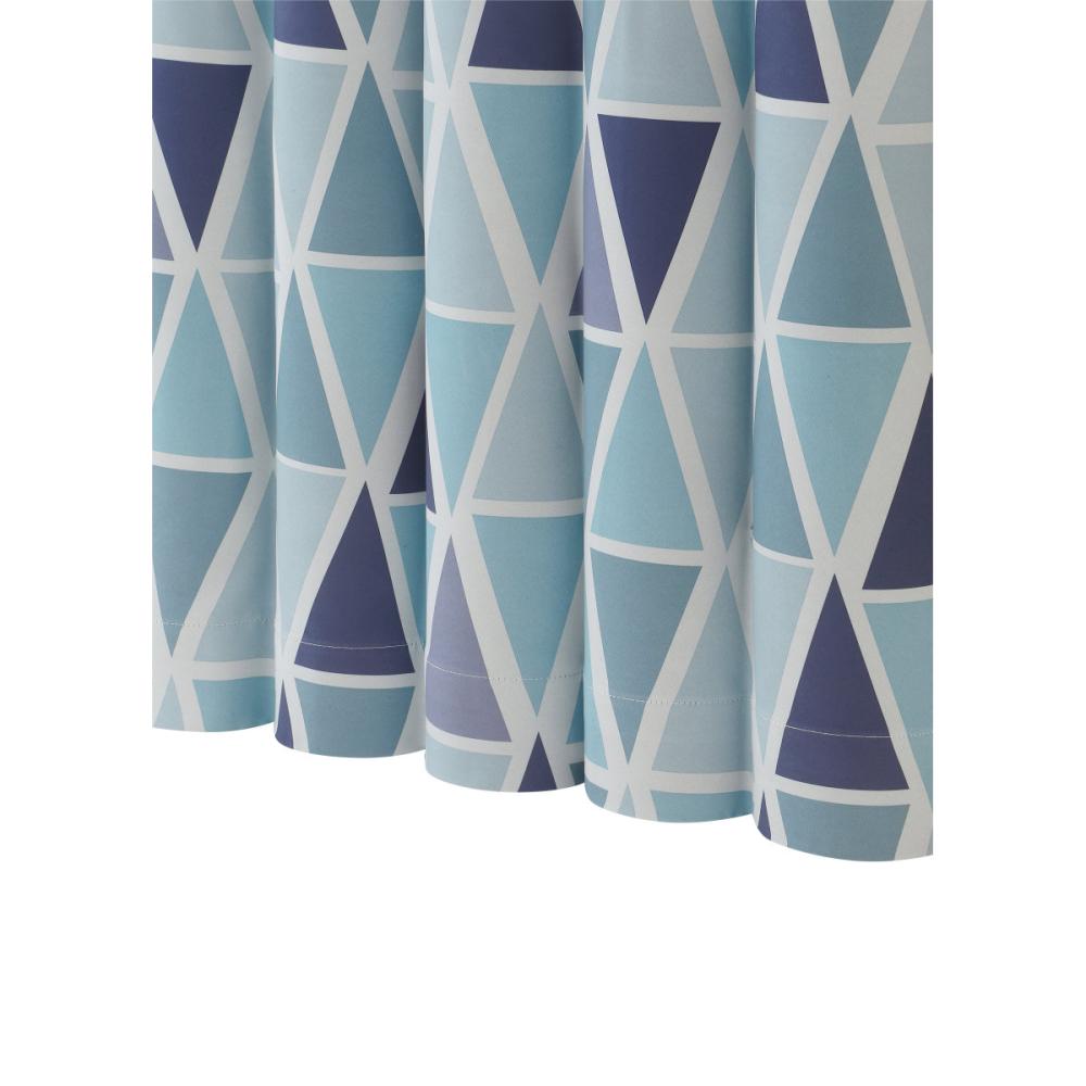 ドレープカーテン　カイト　遮光性　ブルー　１００×１３５ｃｍ　２枚組