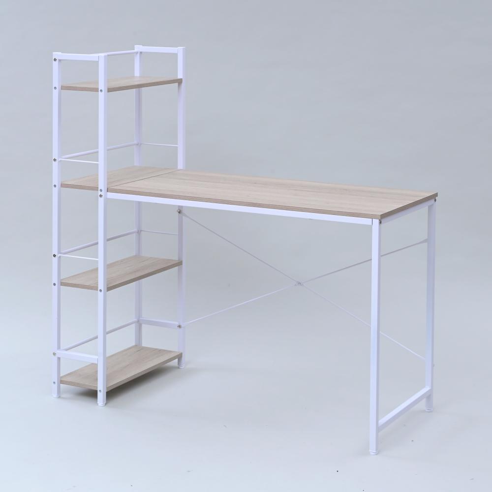 山善（ＹＡＭＡＺＥＮ）　ラック付きデスク　アンティクアイボリー／ホワイト　ＧＲＤ１１５０（ＡＩＶＭＳＷＨ）