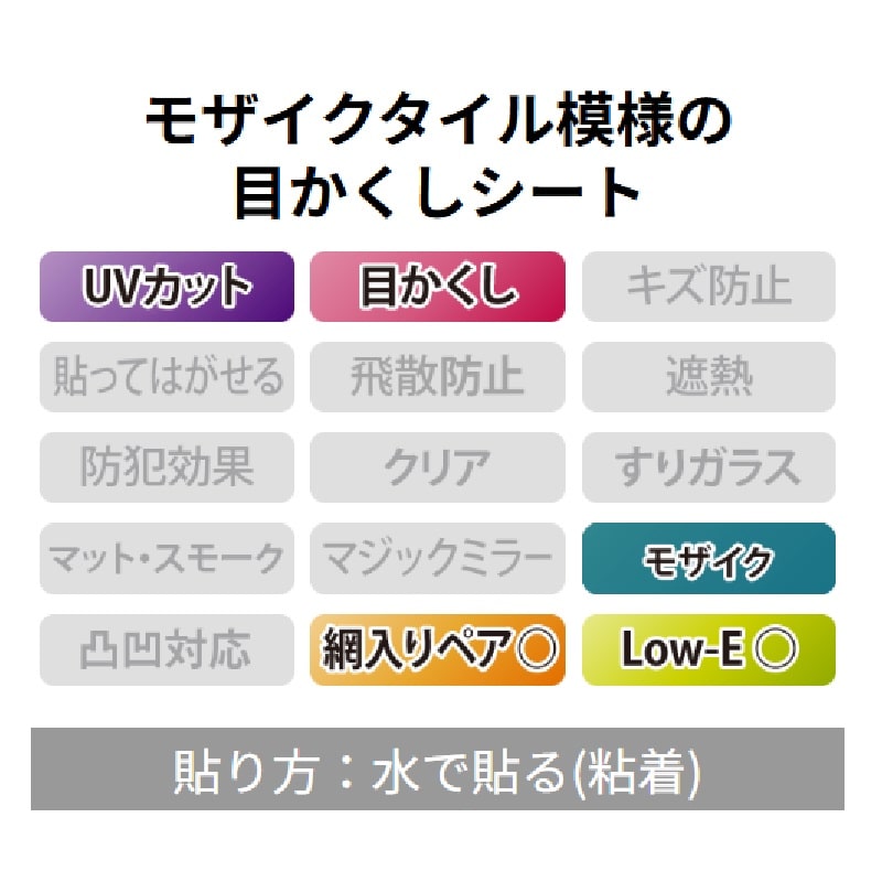 窓フィルム　半透明目かくし　オーダーカット１０ｃｍ単位
