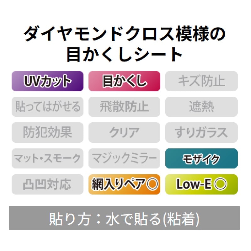 窓フィルム　半透明目かくし　オーダーカット１０ｃｍ単位