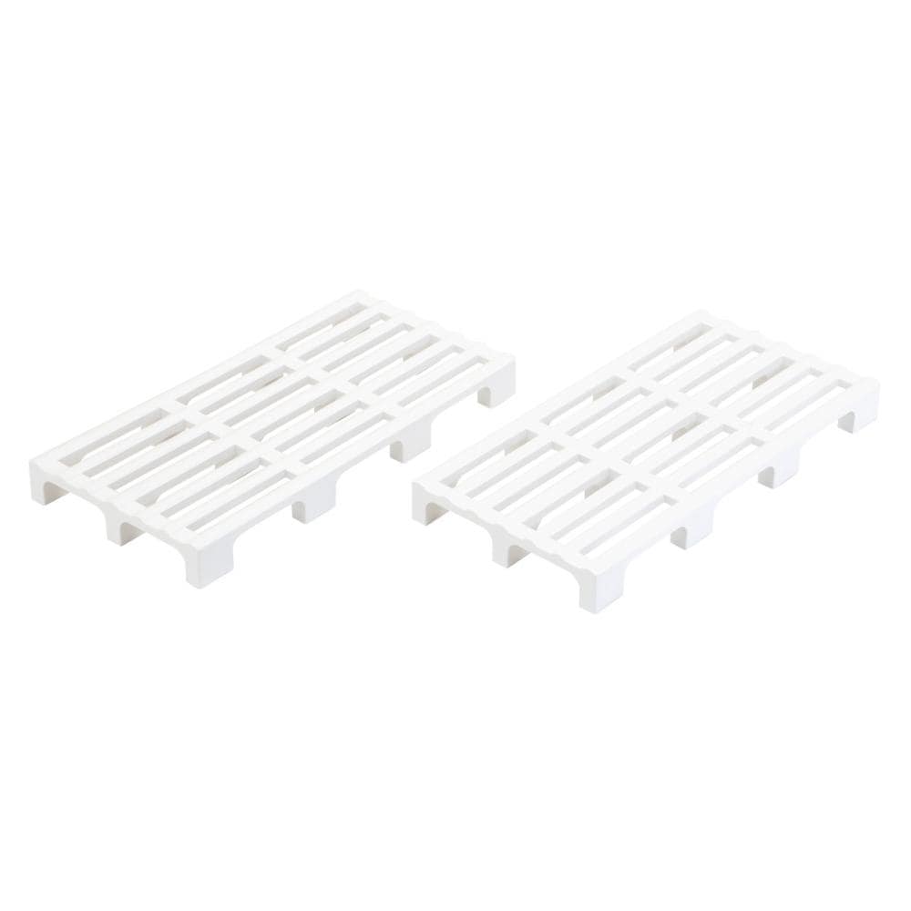 アテーナライフ　高脚プラすのこ　ホワイト　２枚組