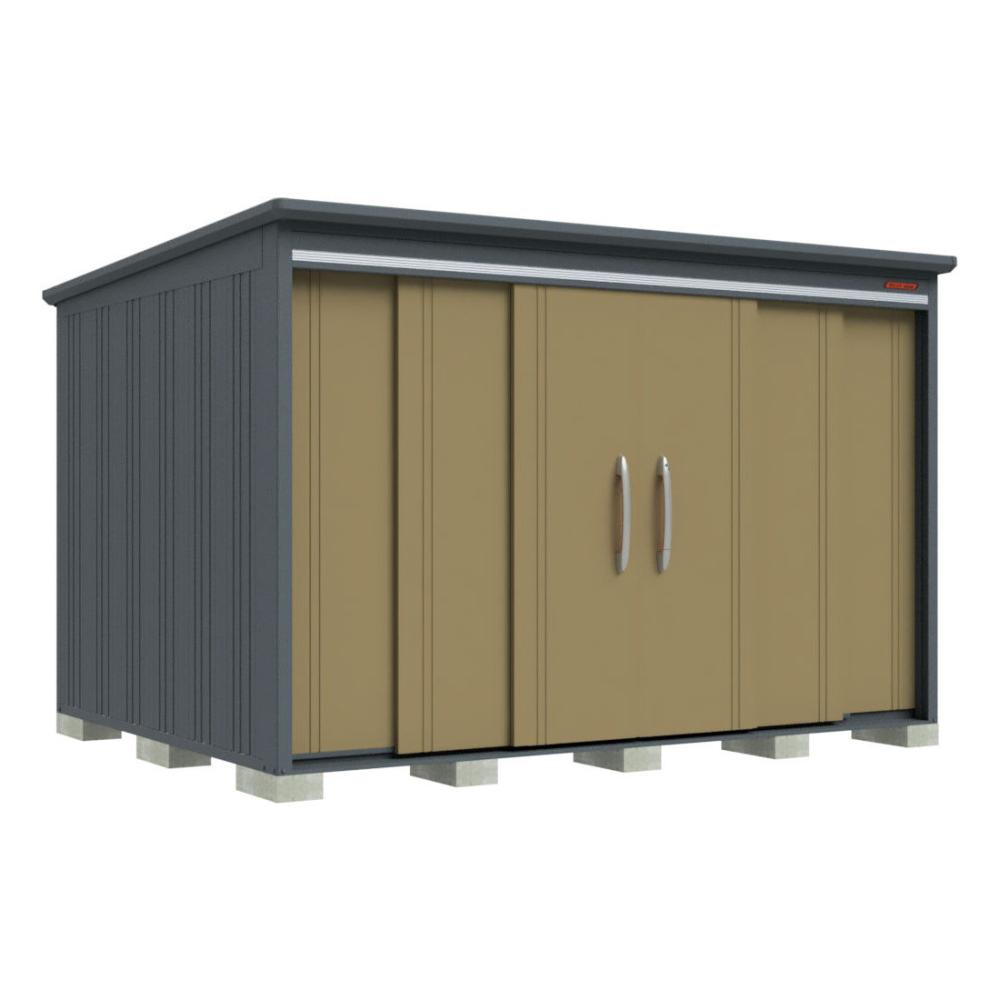 タクボ物置　ＢＥＬＯＳ　間口３３３×奥行２６０ｃｍ　側面棚タイプ　多雪型・標準屋根　ナッツカーキ　Ｂ－Ｓ３３２６ＹＫＡ