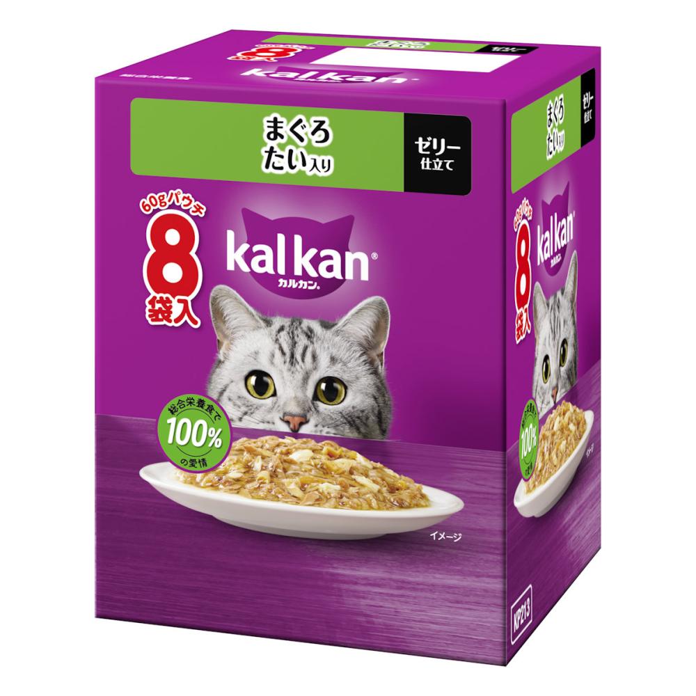 カルカンパウチ　まぐろ　たい入り　６０ｇ×８袋