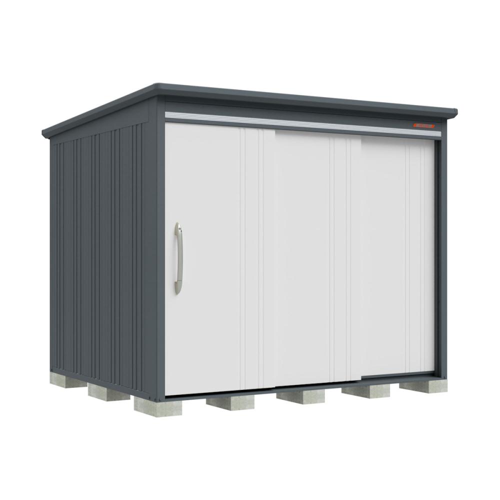 タクボ物置　ＢＥＬＯＳ　間口２５３×奥行２２０ｃｍ　側面棚タイプ　豪雪型・結露減少屋根　ブルイッシュグレー　Ｂ－Ｋ２５２２ＹＧＲ