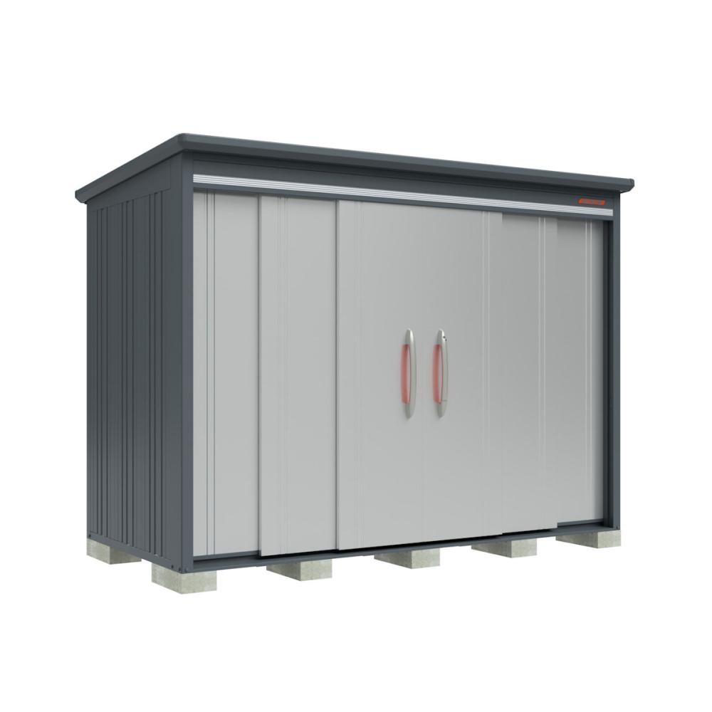 タクボ物置　ＢＥＬＯＳ　間口２９３×奥行１４０ｃｍ　側面棚タイプ　一般型・標準屋根　ルミナスシルバー　Ｂ－２９１４ＹＬＳ