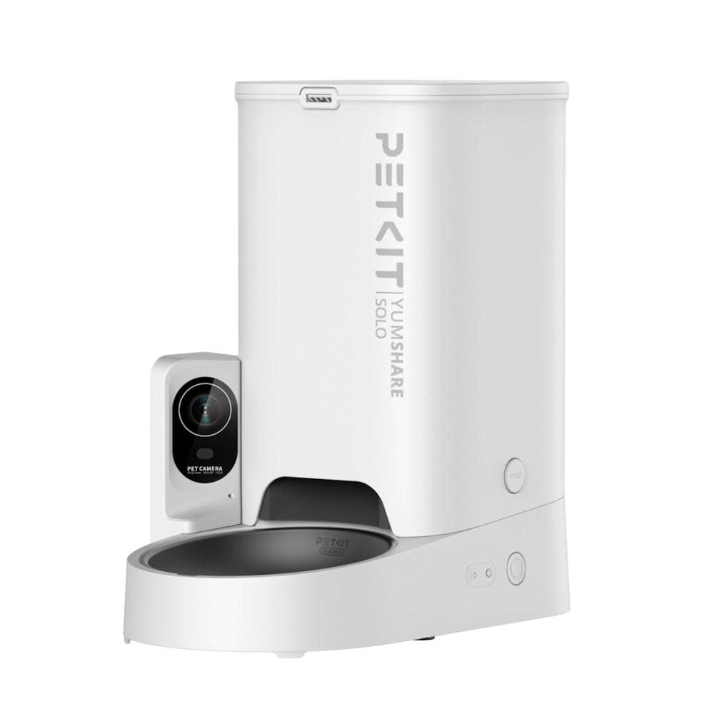 ペット用カメラ付き給餌器（アプリ連携可能）　ＰＥＴＫＩＴ　ＹＵＭＳＨＡＲＥ　ＳＯＬＯ　ｗｉｔｈ　Ｃａｍｅｒａ　Ｐ５７１