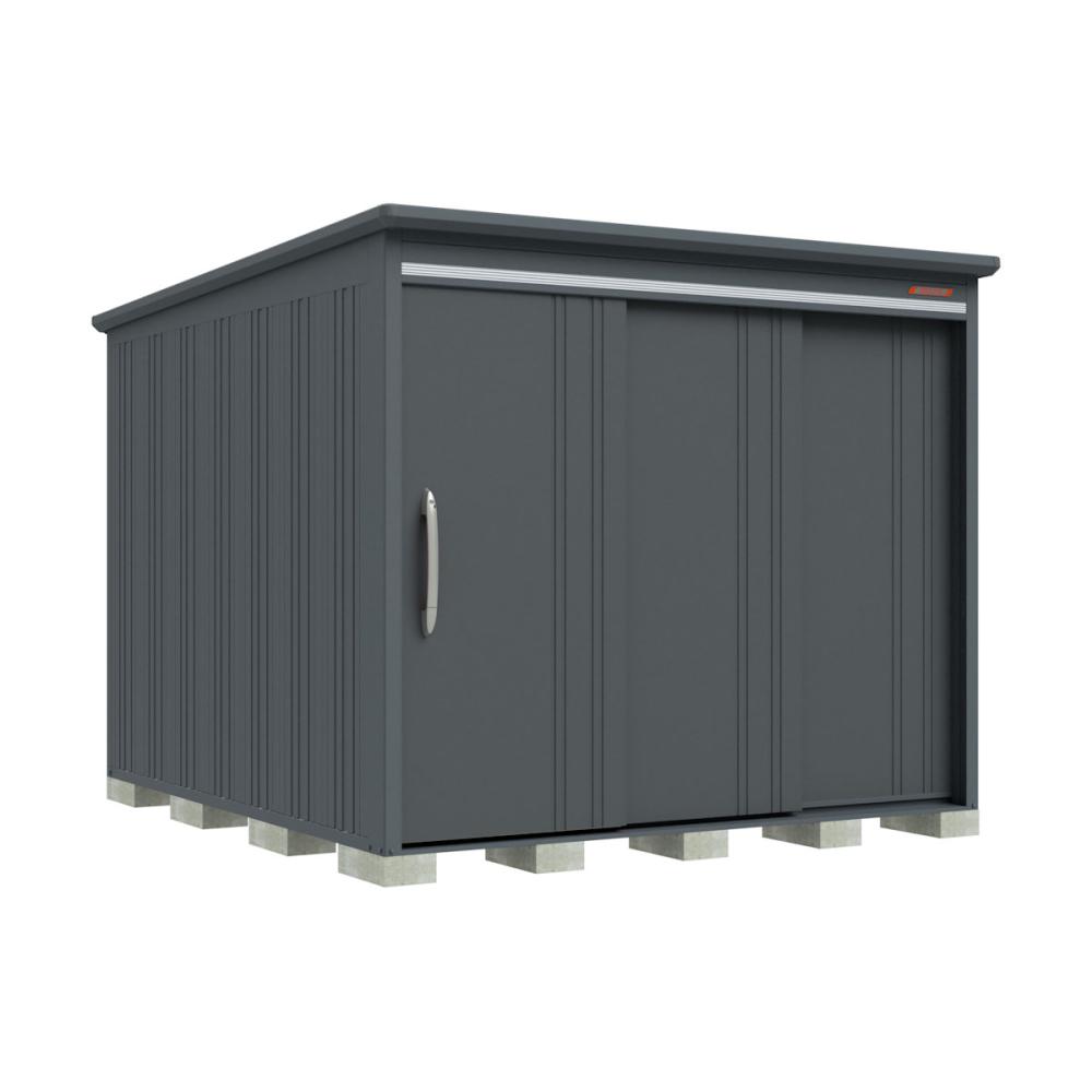 タクボ物置　ＢＥＬＯＳ　間口２５３×奥行３００ｃｍ　背面棚タイプ　豪雪型・結露減少屋根　ナッツカーキ　Ｂ－Ｋ２５３０ＫＡ