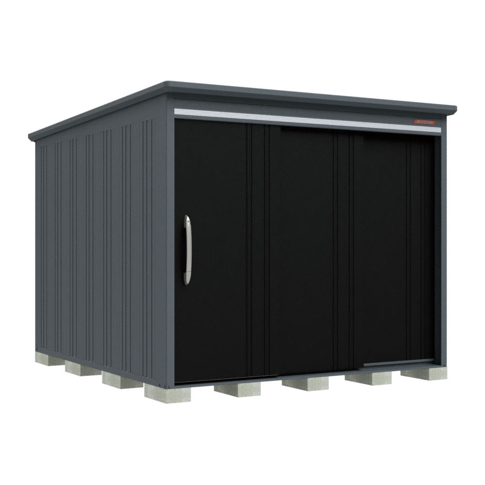 タクボ物置　ＢＥＬＯＳ　間口２５３×奥行３００ｃｍ　側面棚タイプ　豪雪型・結露減少屋根　ナッツカーキ　Ｂ－Ｋ２５３０ＹＫＡ