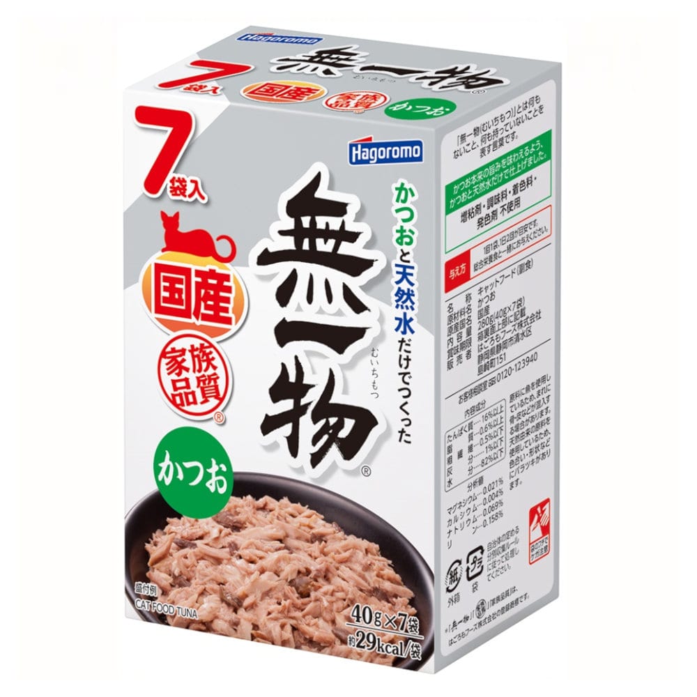 はごろもフーズ　無一物パウチ　かつお　４０ｇ×７袋