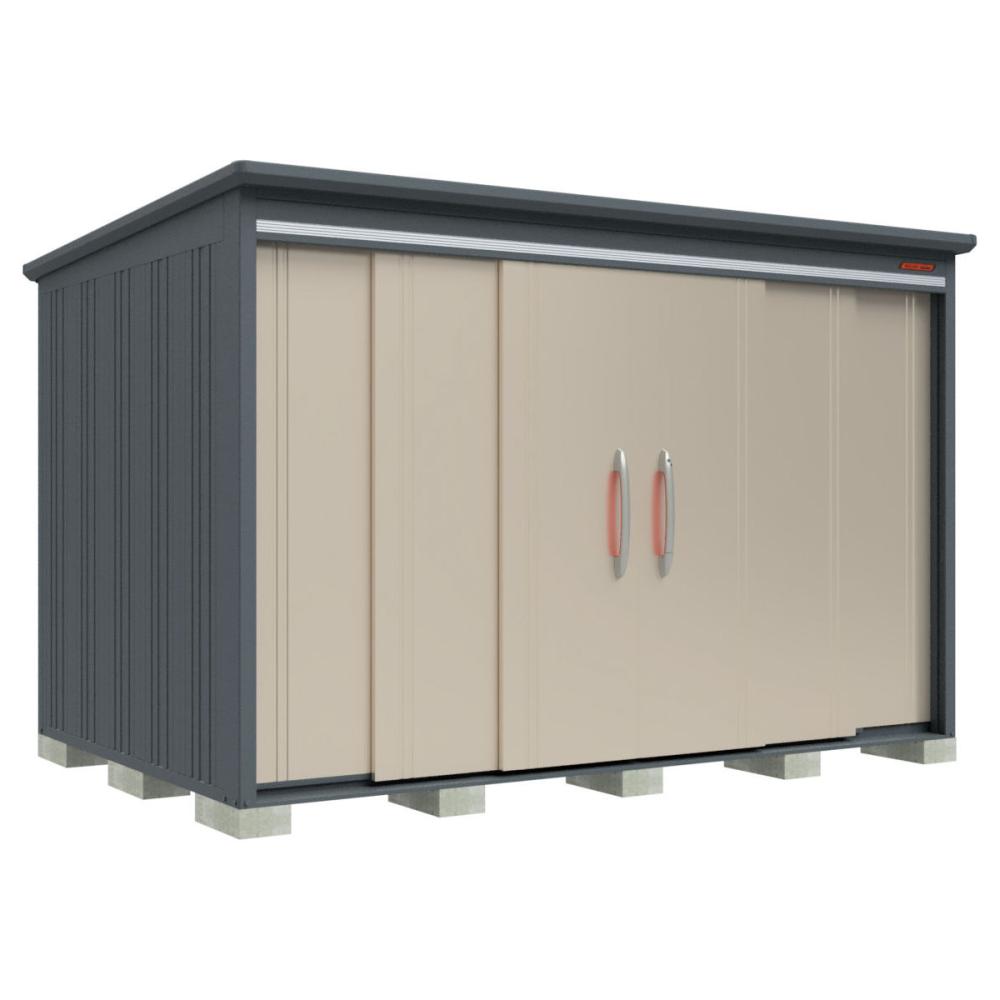 タクボ物置　ＢＥＬＯＳ　間口３３３×奥行２２０ｃｍ　側面棚タイプ　一般型・標準屋根　ブルイッシュグレー　Ｂ－３３２２ＹＧＲ