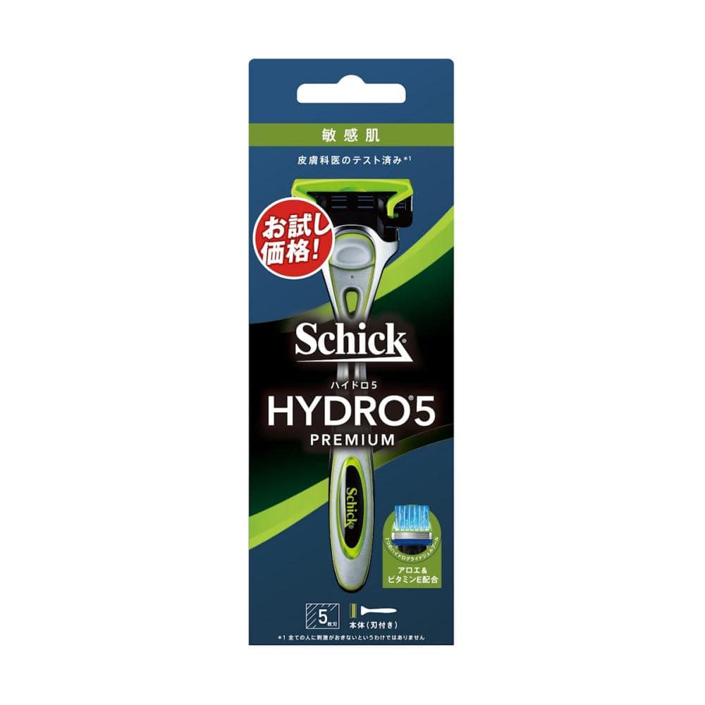 シックジャパン　ハイドロ５　プレミアム敏感肌　ホルダー本体＋替刃１個付き
