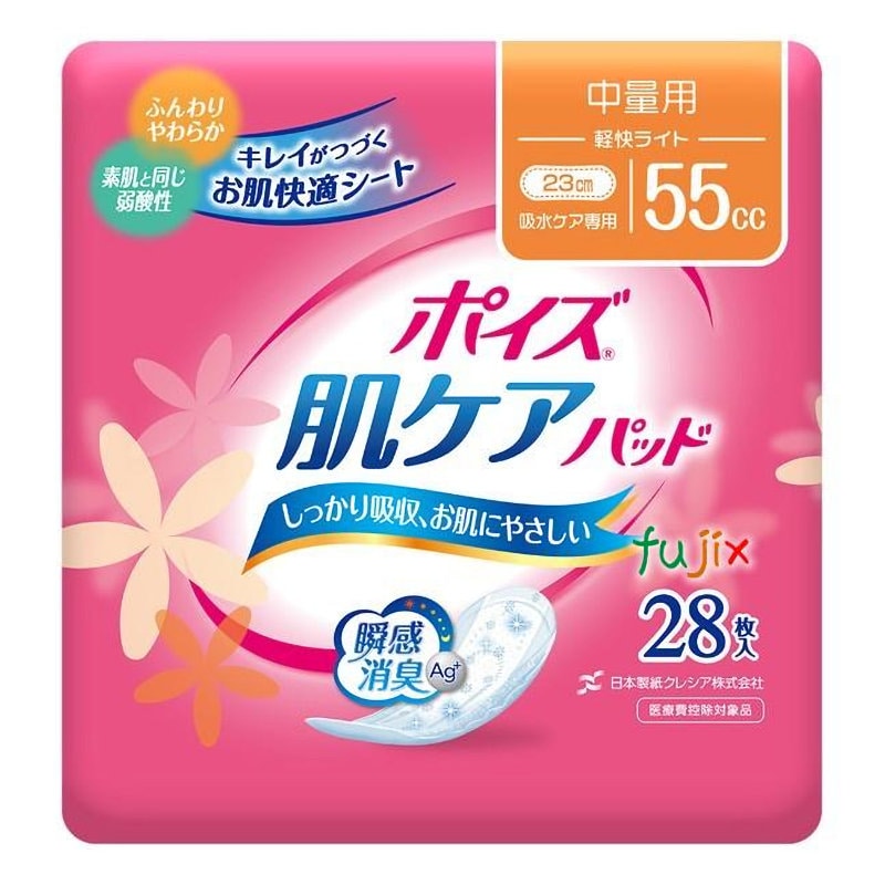 クレシア　ポイズ　肌ケアパッド　中量用　５５ｃｃ　２８枚入り