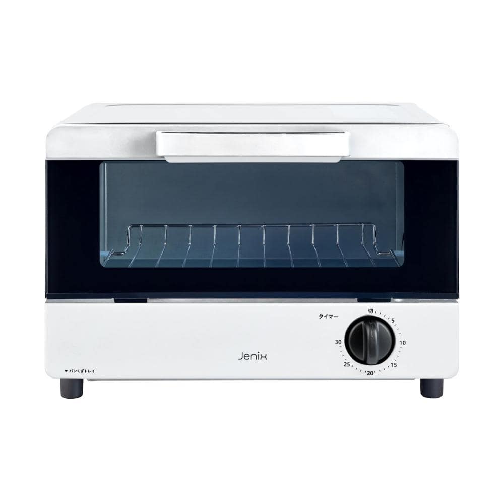 Ｊｅｎｉｘ（ジェニックス）　オーブントースター　２枚焼き　１０００Ｗ　ホワイト　ＫＴＲＢーＳ１００（Ｗ）