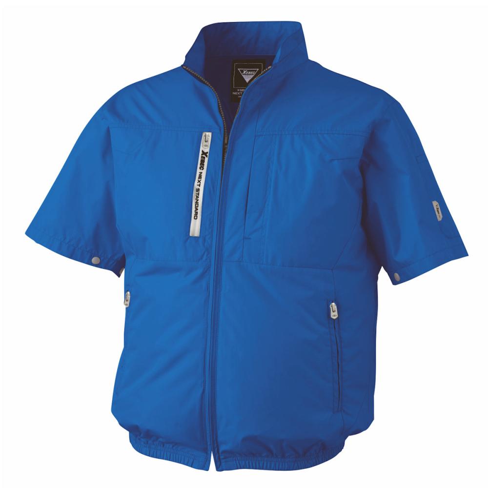 ジーベック　空調服　半袖ブルゾン　ＬＬ　ブルー　ＸＥ９８０３４