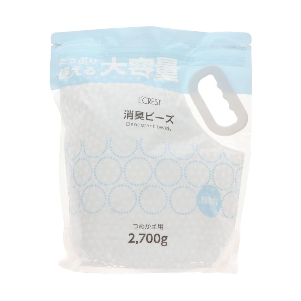 Ｌ’ＣＲＥＳＴ（ルクレスト）　消臭ビーズ　無香　詰め替え用　２７００ｇ