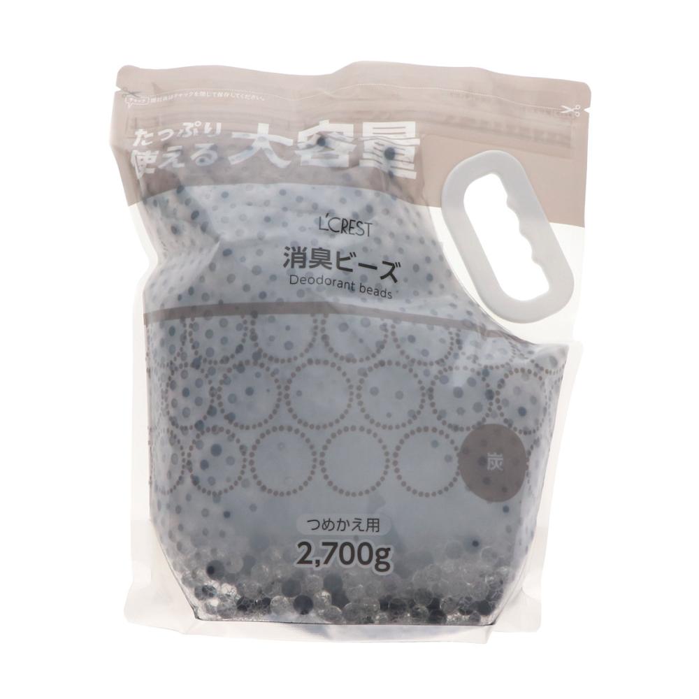 Ｌ’ＣＲＥＳＴ（ルクレスト）　消臭ビーズ　炭　詰め替え用　２７００ｇ