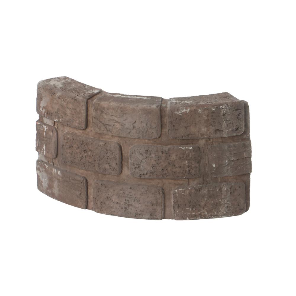 你的品牌名　レンガ調花壇ブロック　ブラウン　アール