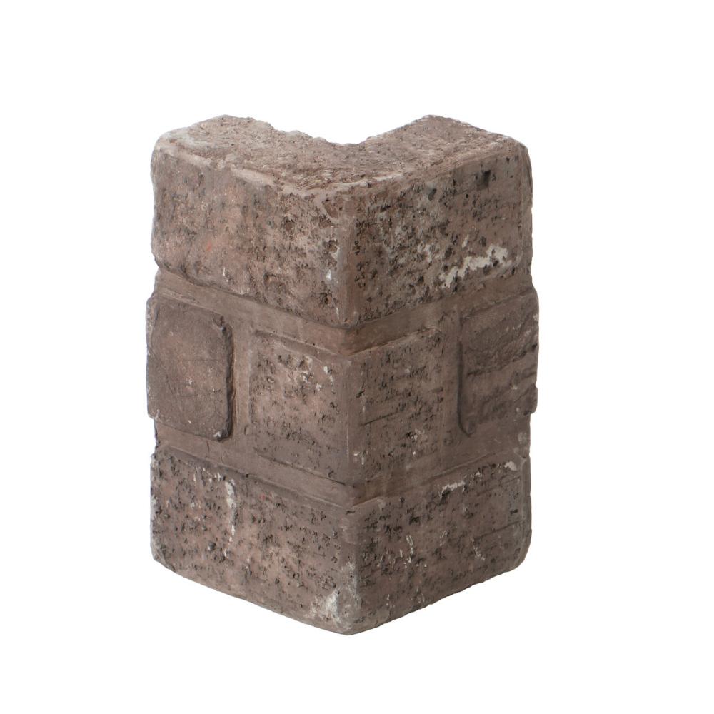 你的品牌名　レンガ調花壇ブロック　ブラウン　コーナー