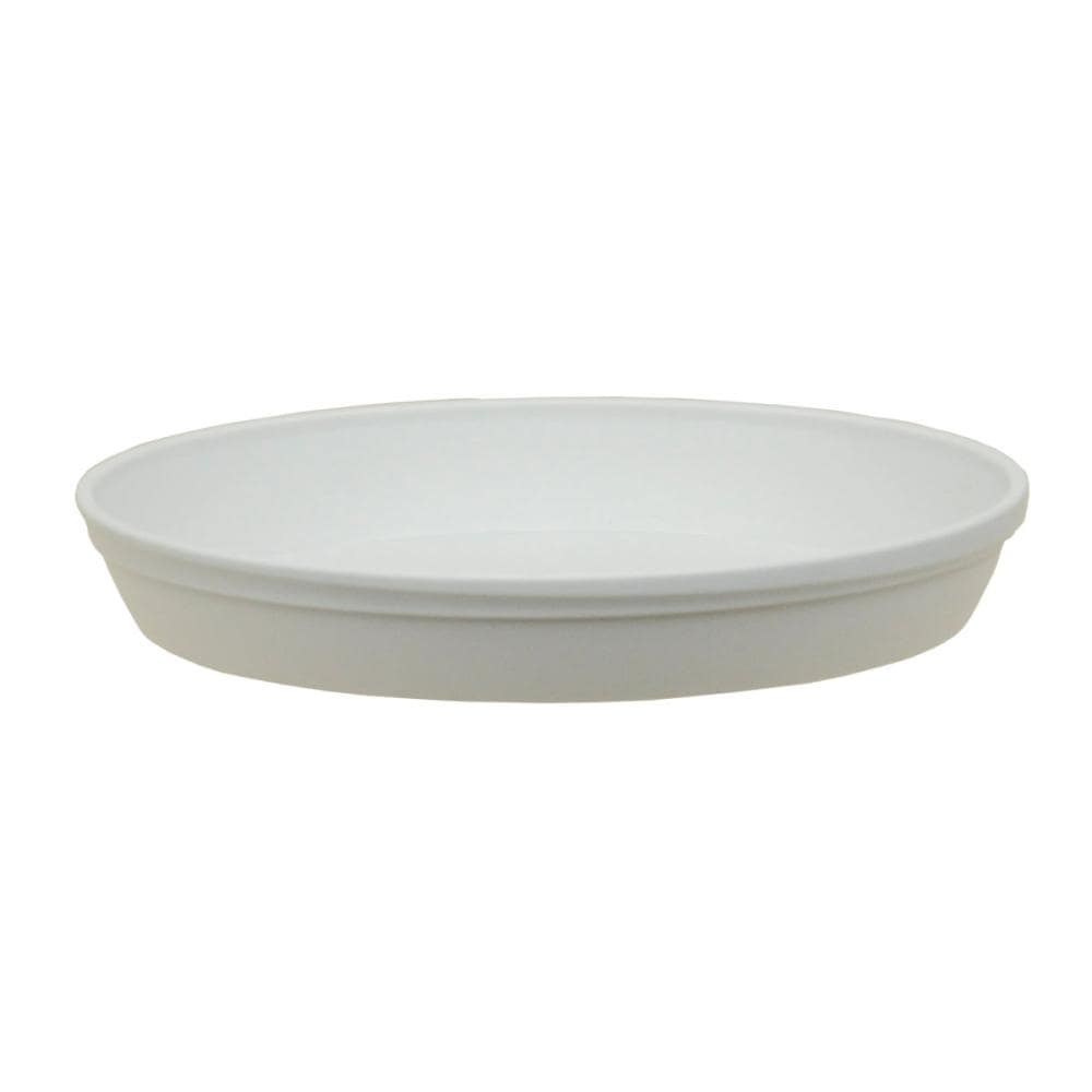 大和プラスチック　鉢皿　アイコンプレート　２４型　ホワイト