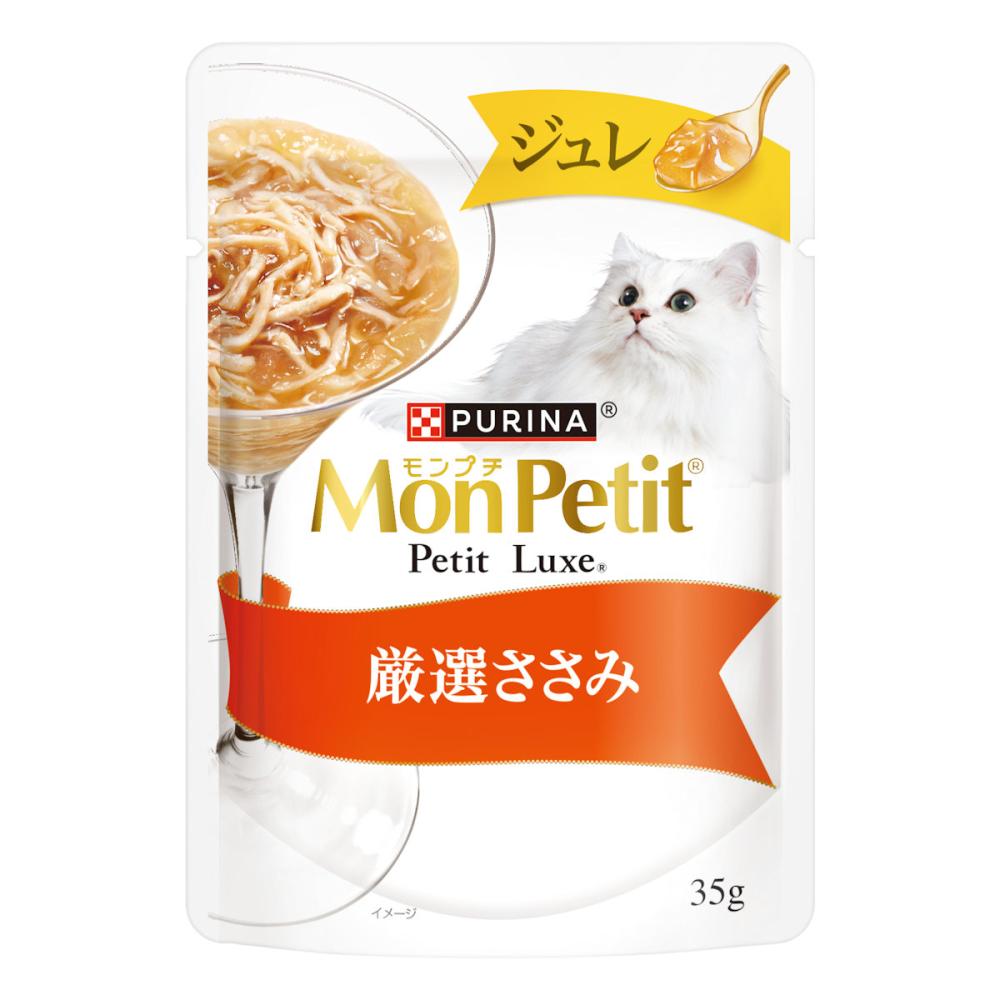 モンプチリュクス　パウチ　ジュレ　厳選ささみ　３５ｇ