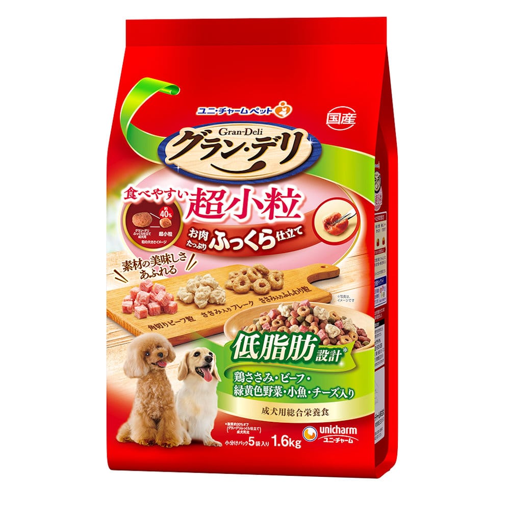 グランデリ　ふっくら仕立て　低脂肪　超小粒　１．６ｋｇ