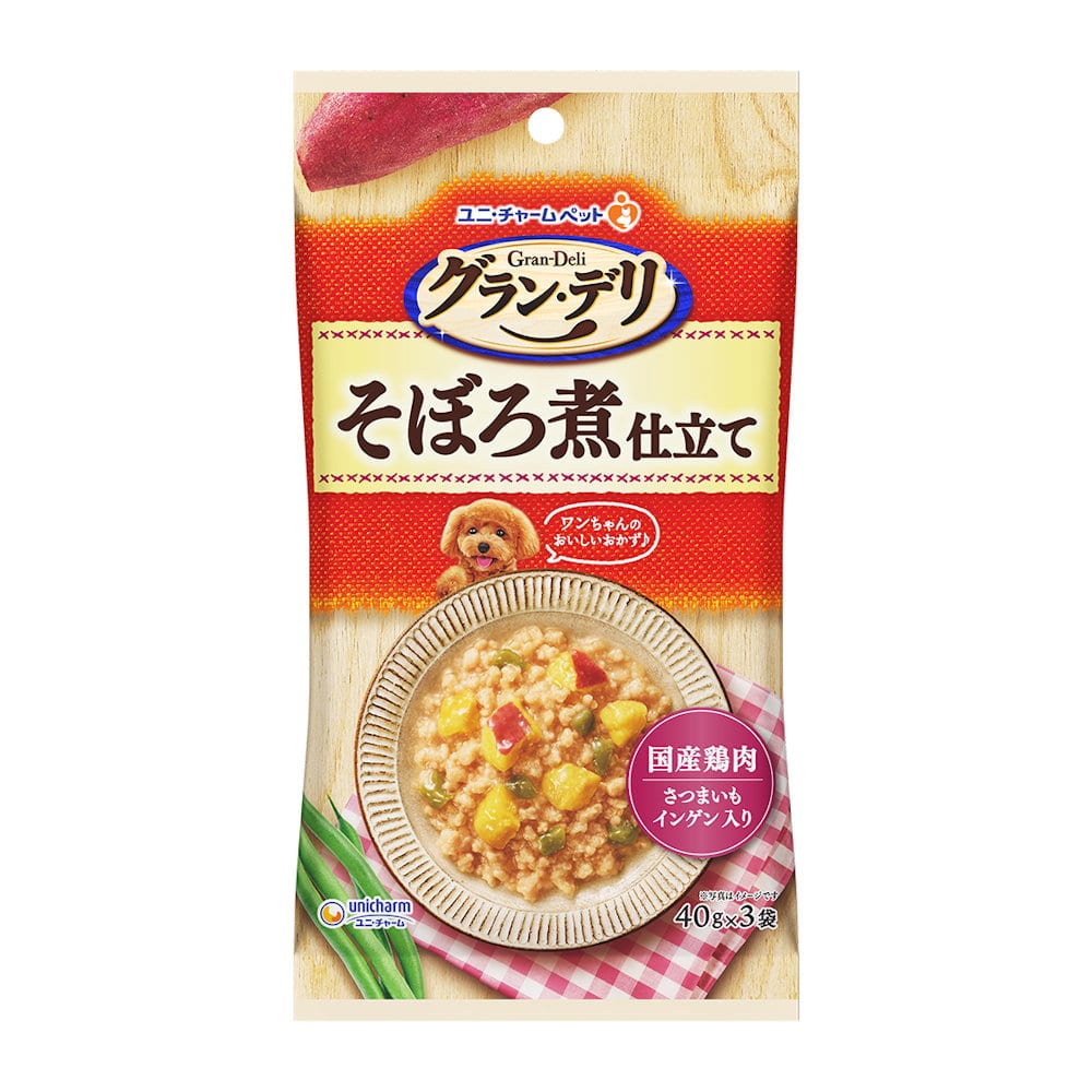 グランデリ　パウチ　そぼろ煮仕立て　４０ｇ×３袋