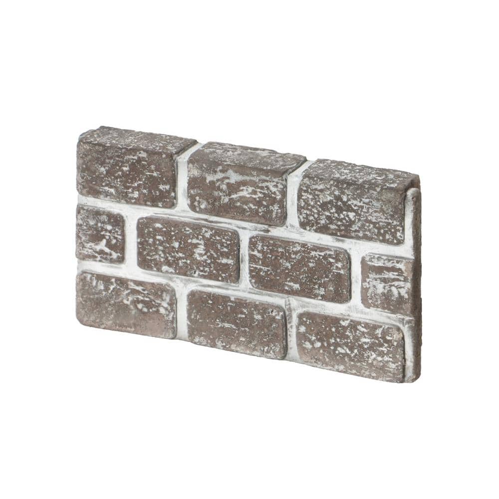 你的品牌名　レンガ調花壇ブロック　グレー　ストレート