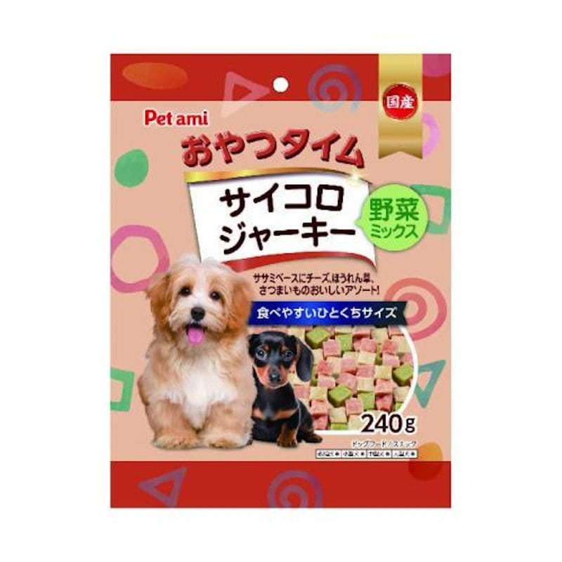 Ｐｅｔａｍｉ　サイコロジャーキー　野菜ミックス　２４０ｇ