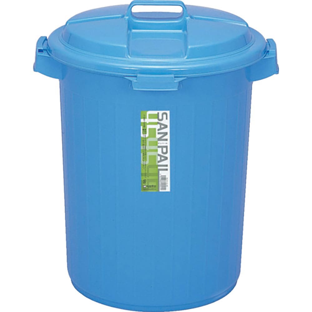 ＳＡＮＫＯ　ｐｌａ　５００４１９　フタ付きごみ箱　サンペール　４５　Ｂ　ブルー　パイ４３０×パイ４＿