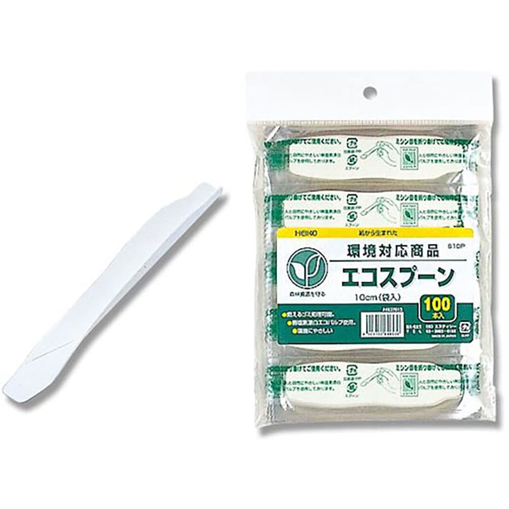 ＨＥＩＫＯ　エコスプーン　Ｓ１０Ｐ　１０ｃｍ　袋入　１００本入り　４６３７０１３＿