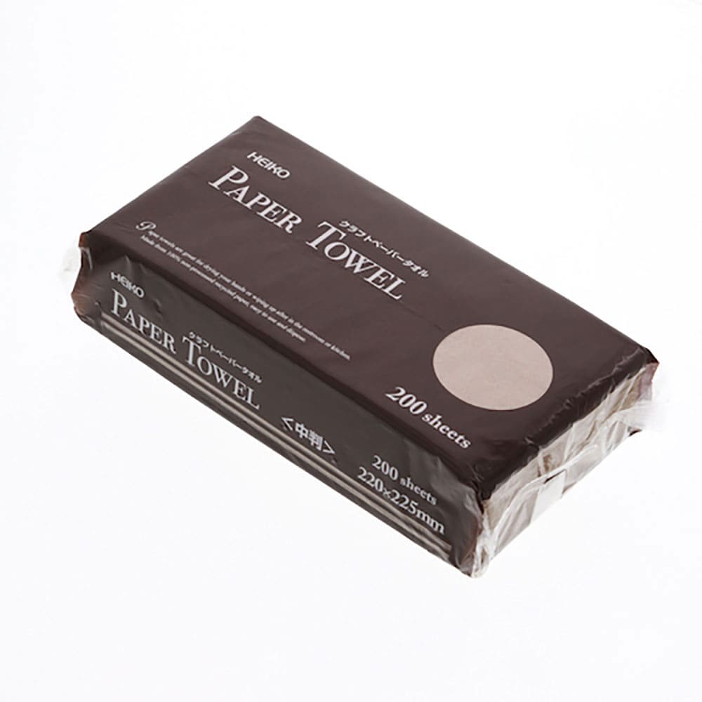 ＨＥＩＫＯ　クラフトペーパータオル　シングル　中判　２００枚入り　４７２２００５＿