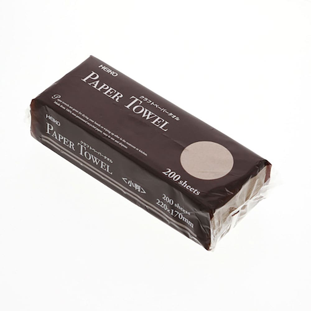 ＨＥＩＫＯ　クラフトペーパータオル　シングル　小判　２００枚入り　４７２２００６＿