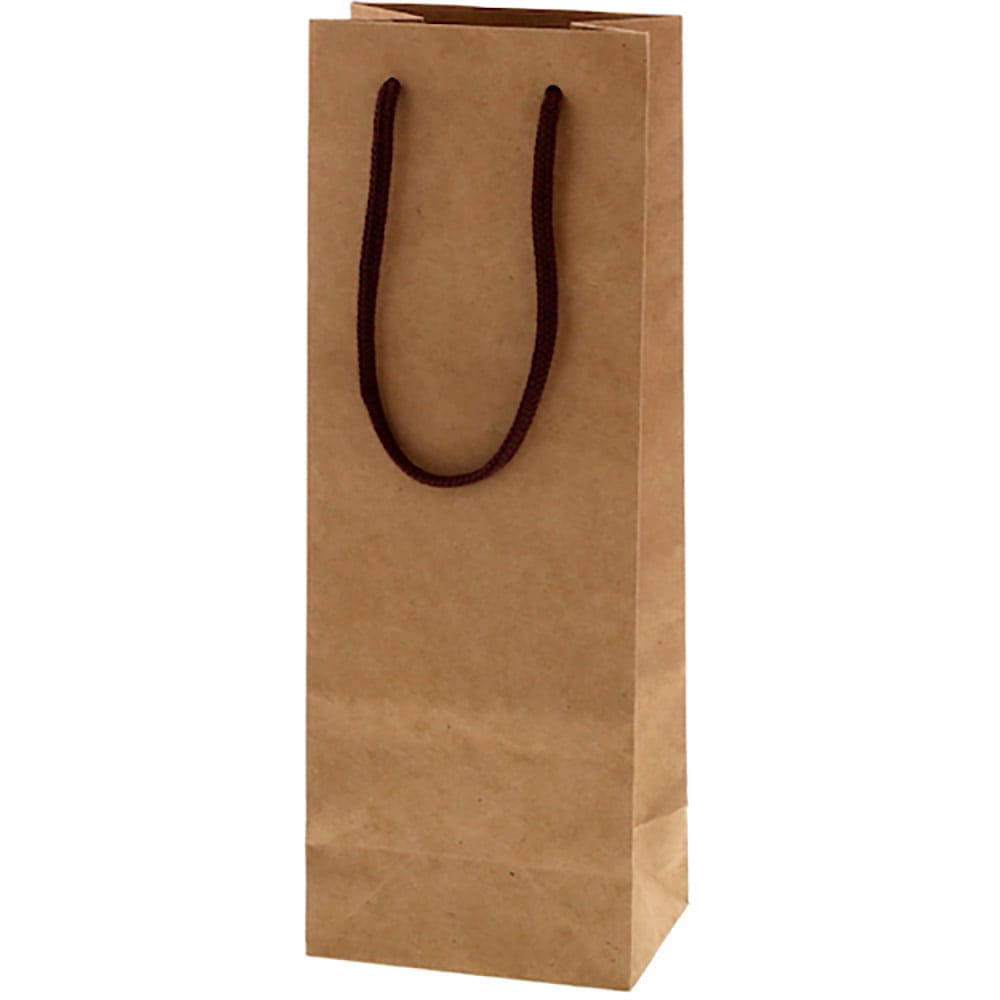 ＨＥＩＫＯ　手提げ紙袋　カラーチャームバッグ　クラフト　ワインＬ　１０枚入り　５３４０１０６＿