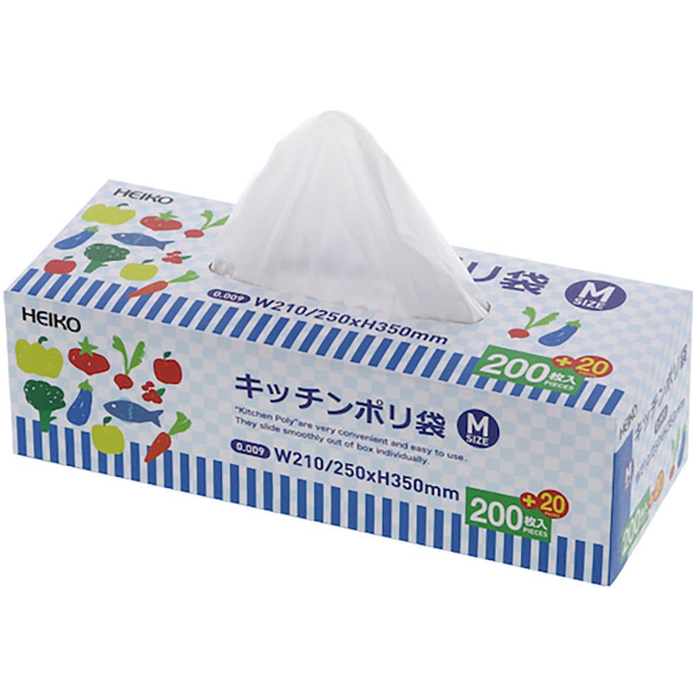 ＨＥＩＫＯ　ヘイコーキッチンポリ　Ｍ　２２０枚入り　６６９４６２０＿