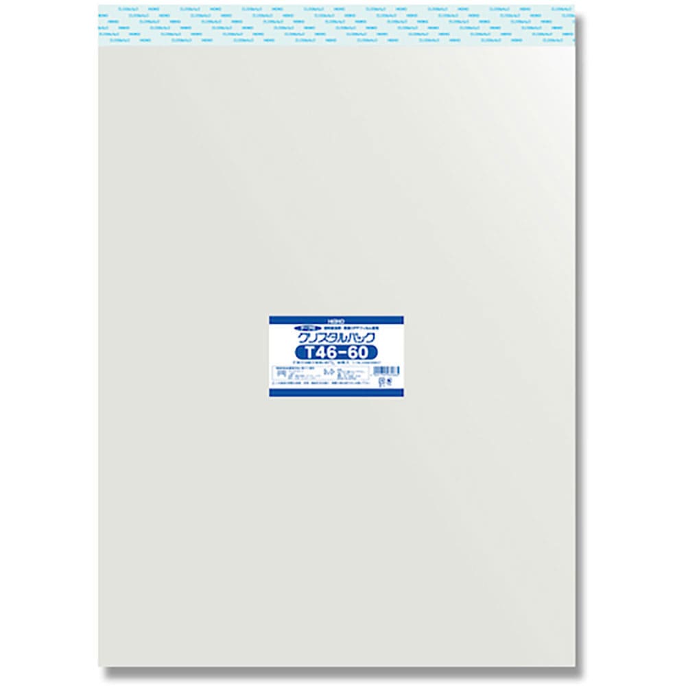 ＨＥＩＫＯ　ＯＰＰ袋　クリスタルパック　テープ付　Ｔ　４６－６０　５０枚入り　６７５３５１７＿