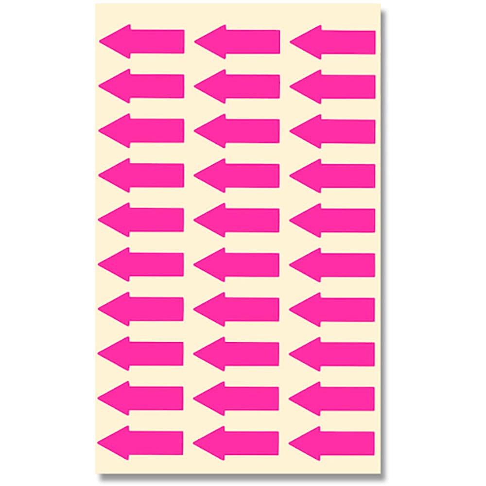 ＨＥＩＫＯ　タックラベル　矢印　Ｎｏ．６４７　蛍光ピンク　１２×２７　６０枚入り　７０６２１３１＿