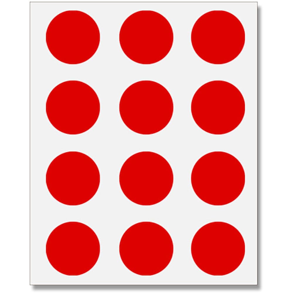 ＨＥＩＫＯ　タックラベル　φ２８　Ｎｏ．４４０　赤　１８０枚入り　７０６７６６１＿