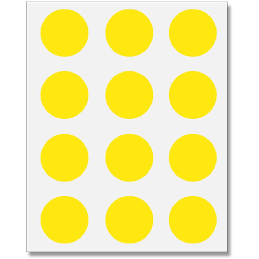 ＨＥＩＫＯ　タックラベル　φ２８　Ｎｏ．４４３　黄色　１８０枚入り　７０６７６６４＿