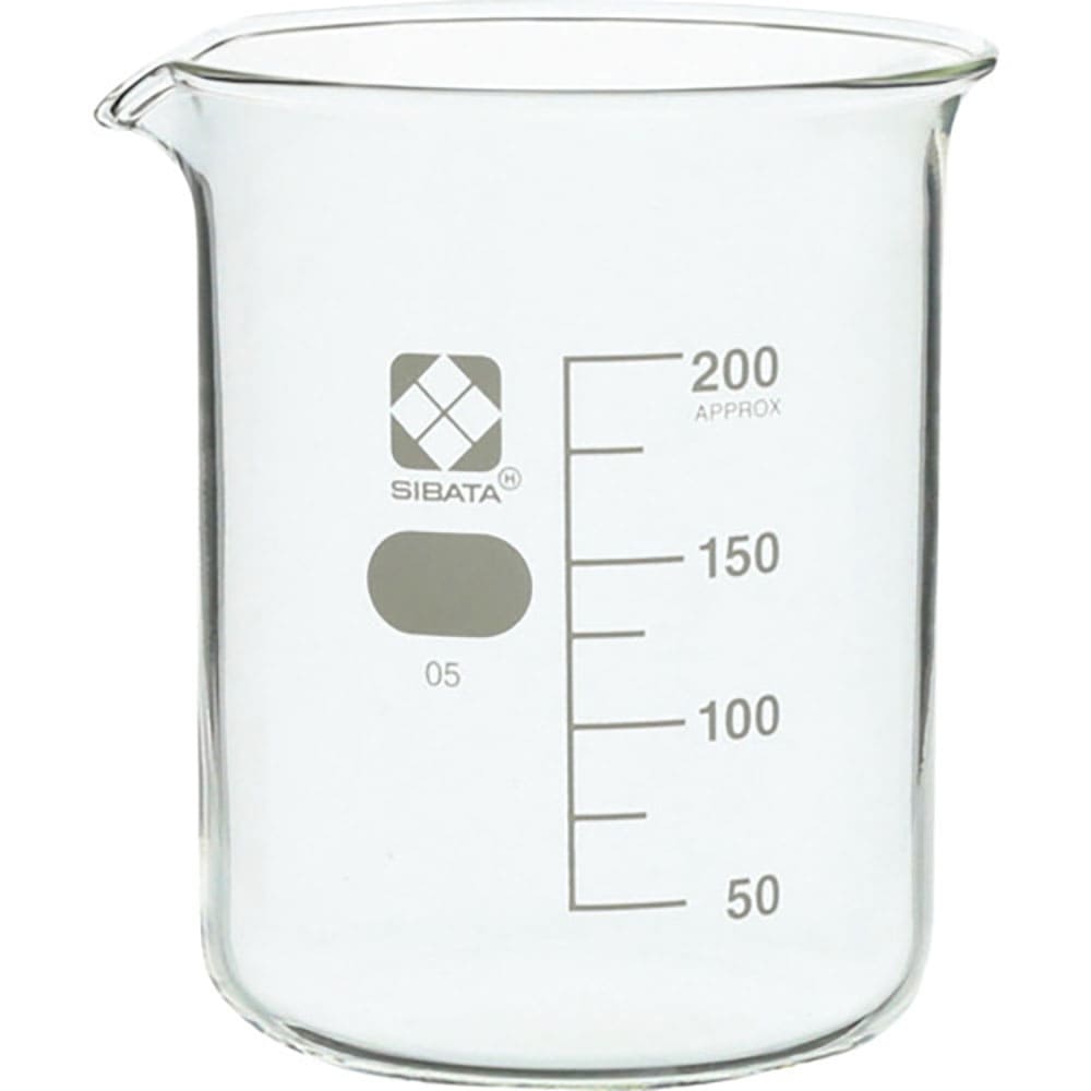 ＳＩＢＡＴＡ　ビーカー　目安目盛付　２００ｍＬ　　０１００２０－２００Ａ＿