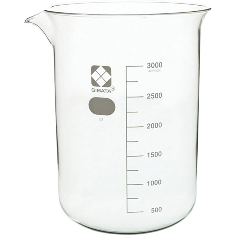 ＳＩＢＡＴＡ　ビーカー　目安目盛付　３０００ｍＬ　０１００２０－３０００＿